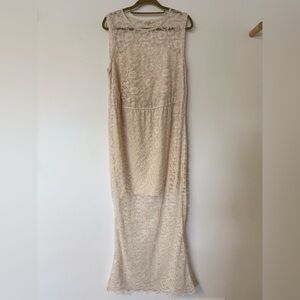 strapless open back dress Koy Swimwear Santorini Cream Cover Up Dress 24109-22 L/XL / Cream main image 1